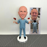 Custom Painter Bobblehead.