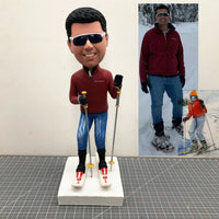 Personalized Skiing Bobblehead for Husband - Get Bobble Head