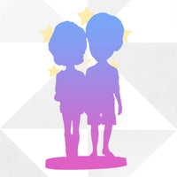 Fully Customizable 2 Persons Bobbleheads – Personalized Handcrafted Figurine