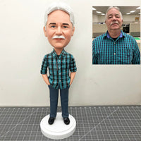 Custom Bobbleheads, Custom Grandfather Bobblehead, Custom Bobblehead For Boss, Make Your Own Bobble Head, Custom Father Action Figure - Get Bobble Head