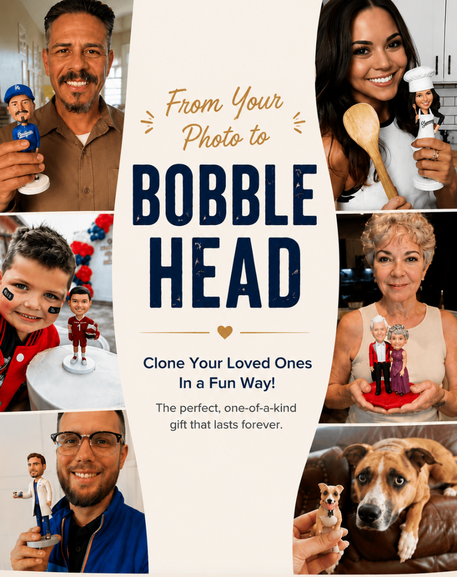 Custom Bobbleheads from Your Favourite Photos | 100% Handmade